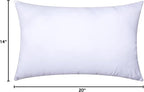 MIULEE Throw Pillow Insert Premium Pillow Stuffer Sham Rectangle for Decorative Cushion Bed Couch Sofa 14x20 Inch