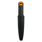 Fiskars Hori Hori Garden Knife with Sheath, Multi-Purpose Heavy Duty Gardening Hand Tool for Weeding, Planting, Digging with Hanging Hole