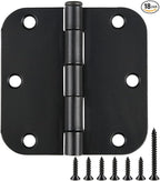 TDCHINGES 18 Pack Door Hinges 3.5 Inch Matte Black