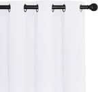NICETOWN Blackout Room Divider Curtains for Sliding Glass Doors 102 Inches Long 1 Panel, Extra Wide Curtains for Doorway Patio Bedroom Living Room (White, 80Wx102L, 1 Panel)