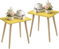 FORAOFUR Side Tables Living Room Set of 2, Small Wooden Table Accent Table Nursery Room, Bedroom, Accent Tables for Small Spaces, Easy Assembly