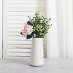 Premium Quality Large Ceramic Vase - 9 Inch Flower Vase for Home, Farmhouse, Modern, Bohemian Decor