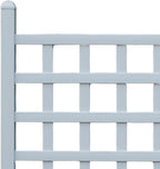 Dura-Trel 35" x 66" Country Garden Vinyl Trellis, Outdoor Plant Support Frame, White - Decorative Grid-Style Lattice for Climbing Vines, Plants & Flowers - Home Gardening and Planting Accessories