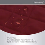 Easy-Going Recliner Sofa Slipcover Reversible Sofa Cover Water Resistant Couch Cover Furniture Protector with Elastic Straps for Pets Kids Children Dog Cat (Recliner, Christmas Red/Ivory)