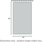 NICETOWN Privacy Blackout Doorway 80 inch Curtains, Grommet Light Blocking Window Treatments Thermal Drapes for Bedroom/Living Room, W46 x L80, 2 Panels, Dark Mallard