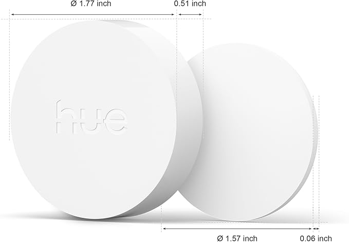 PHILIPS Hue Wireless Smart Light Switch Button, White, 1 Pack, Portable and Battery Powered, Smart Home Control, Requires Hue Bridge, Easy, No-Wire Installation