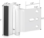 Door Reinforcement Lock Withstands 800lbs of Force - White Extra Proof Door Lock for Kids Safety Drilling Required, Prevents Unauthorized Entry, Add a Door Security Lock for Home Safety & Privacy