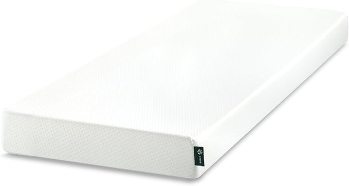 Zinus 6 Inch 75" x 30" (Narrow Twin) Green Tea Memory Foam Mattress [New Version], Fiberglass Free, Medium Firm Feel, Zoned Pressure Relief, Certified Safe Foams & Fabric, Mattress in A Box