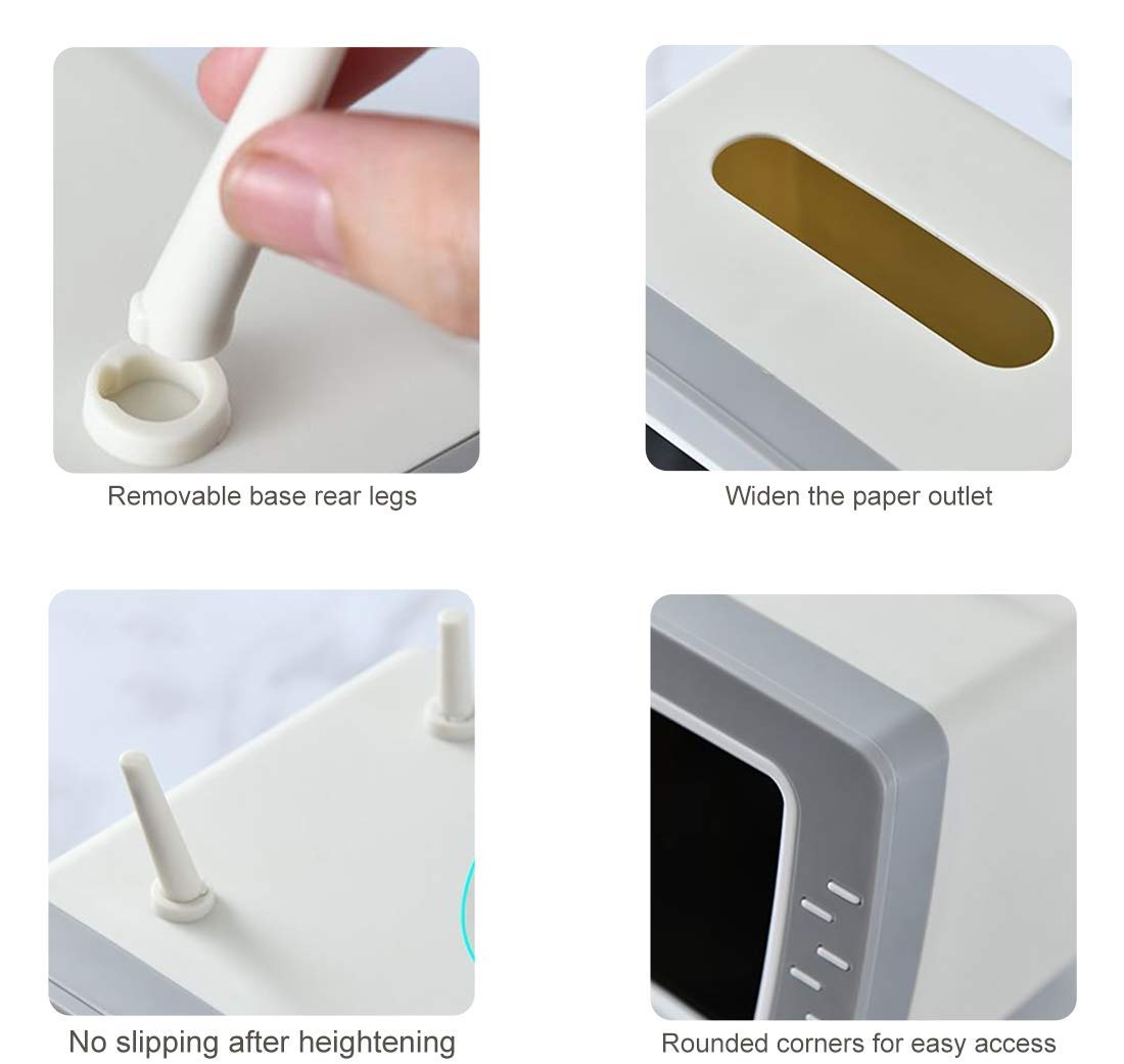 TV-Shaped Tissue Box Holder – 2-in-1 Tissue & Phone Stand for Home
