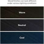 Plank+Beam Solid Wood Console Table, 46 Inch, Sofa Table, Narrow Entryway Table for Hallway, Behind The Couch, Living Room, Foyer, Easy Assembly, Black
