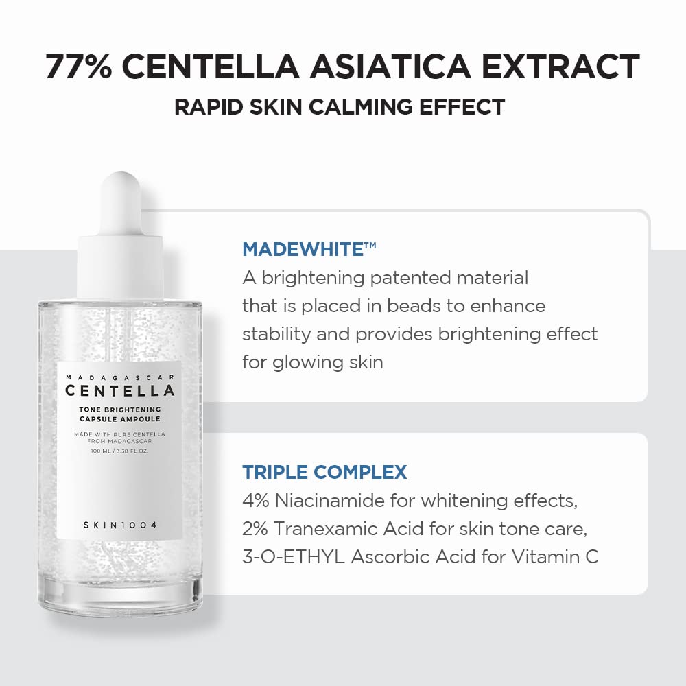 Centella Brightening Ampoule 100ml - Calming & Moisturizing for Sensitive Skin | AlluCanFind