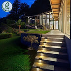 SOLPEX 20 Pack Solar Deck Lights Outdoor, Waterproof Led Lights for Outdoor Stairs, Step, Fence, Yard, Patio, and Pathway(Warm White)