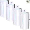 4Pack Door Reinforcement Lock Withstands 800lbs of Force - White Extra Proof Door Lock for Kids Safety Drilling Required,Prevents Unauthorized Entry,Add a Door Security Locks for Home Safety & Privacy