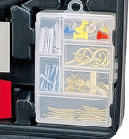 Apollo Tools 135 Piece Household Tool Set with Pivoting Dual-Angle 3.6 Volt Lithium-Ion Cordless Screwdriver – Includes Most-Needed Tool Selection and Hanging Assortment- Red - DT0773