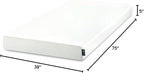 Zinus 5 Inch Twin Green Tea Memory Foam Mattress [New Version], Fiberglass Free, Medium Firm Feel, Zoned Pressure Relief, Certified Safe Foams & Fabric, Mattress in A Box
