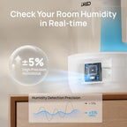 DREO Humidifiers for Bedroom, 3L Top Fill 30H & 26dB Quiet Runtime for Large Room, Cool Mist Ultrasonic Humidifier with Humidity Sensor, Night Light for Home, Baby, Nursery, Plants, New Edition
