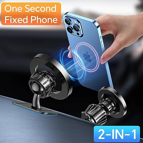 for Magsafe Car Mount 【20 Strong Magnets】 Magnetic Phone Holder for Car | AlluCanFind
