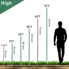 WAENLIR Garden Stakes 60 inch 5ft Sturdy Tomato Stakes, Plant Stakes for Outdoor Plants, Plant Support Sticks for Gardening, Pack of 50
