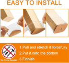 24 Pcs Chair Leg Floor Protectors for Hardwood Floors Rectangle Silicone Covers to Protect Wood Tile Floors Felt Pads Furniture Leg Caps Anti-Scratch Reduce Noise (Fit L:1-1/8" to 1-1/2",W:3/4" to 1")