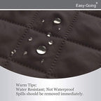 Easy-Going 4 Seater Sofa Slipcover Reversible Sofa Cover Water Resistant Couch Cover with Foam Sticks Elastic Straps Furniture Protector for Pets Children Dog Cat (XX-Large, Chocolate/Ivory)