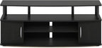 Furinno JAYA Large Entertainment Stand for TV Up to 55 Inch, Blackwood