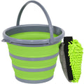 GreatCool Car Wash Collapsible Bucket with 3-in-1 Car Wash Mitt