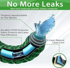J&B XpandaHose 75ft Expandable Garden Hose – Ultra-Strong 3750D, 4-Layer Latex Core, Brass 3/4" Connectors, 10-Pattern Nozzle & Storage Bag – Lightweight, Kink-Reducing, Leak-Resistant
