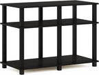 Furinno Romain Turn-N-Tube Stand for TV up to 40 Inch, 40-Inch, Espresso/Black
