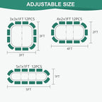 3 in 1 Galvanized Raised Garden Bed - 4x2x1ft Modular Garden Planter Bed Outdoor | Steel Raised Bed Kit with Bracing Rods, Gloves for Gardening Vegetables Fruits and Flowers (Green)