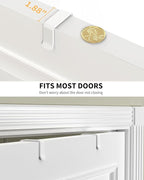 Moforoco White 9-Tier Over The Door Pantry Organizer, Pantry Organization And Storage, Metal Hanging Spice Rack Shelves Door, Home & Kitchen Essentials, Laundry Room Bathroom Organization