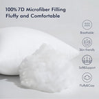 MIULEE Throw Pillow Insert Premium Pillow Stuffer Sham Rectangle for Decorative Cushion Bed Couch Sofa 12x22 Inch