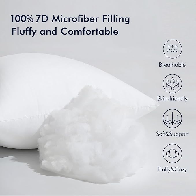 MIULEE Throw Pillow Insert Premium Pillow Stuffer Sham Rectangle for Decorative Cushion Bed Couch Sofa 16x36 Inch