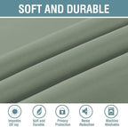 H.VERSAILTEX Blackout Curtain for Living Room Thermal Insulated Window Treatment Curtain Extra Long 63 inch Length Energy Saving Solid Grommet Top Blackout Drape, One Panel, Cyan, 52" W x 63" L