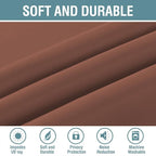 H.VERSAILTEX Blackout Curtain for Bedroom Thermal Insulated Window Treatment Curtain Extra Long 63 inch Length Energy Saving Solid Grommet Top Blackout Drape, One Panel, Washed Spice, 52" W x 63" L