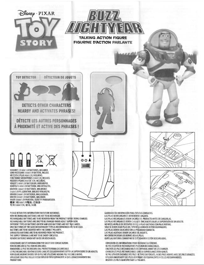 Disney Buzz Lightyear Interactive Talking Action Figure