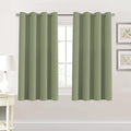 H.VERSAILTEX Untra Sleep Well Microfiber Blackout Thermal Insulated Curtains for Bedroom/Living Room Decorative Grommet Window Panels Drapes (Set of 2, Sage, 52 x 54 Inch)