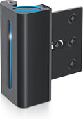 Door Reinforcement Lock Withstands 800lbs of Force - Black Extra Proof Door Lock for Kids Safety Drilling Required, Prevents Unauthorized Entry,Add a Door Security Lock for Home Safety & Privacy