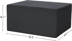 Ottoman for Cloud Sectional Boneless Couches Living Room, Modular Ottoman for Deep Seat Oversized Couch, Memory Foam Compressed Spineless Foot Rest for Bedroom Apartment Grey