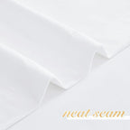 NICETOWN White Velvet Curtains and Drapes 12 ft Long, Extra Long Elegant Wall Backdrop Drapes for Holiday Season Home Decoration (Set of 2, Rod Pocket Design, 144 inches Long)