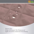 Easy-Going Reversible Loveseat Couch Cover for 2 Cushion Couch Sofa Cover for Dogs Water Resistant Furniture Protector with Foam Sticks Elastic Straps for Pet (Loveseat, Pink/Beige)