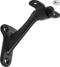 khtumeware 20 Pack 3 Inch Matte Black Hand Rail Bracket Heavy Duty Hardware for Stairways, Home or Office Stair Support Handrail Brackets