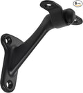 khtumeware 6 Pack 3 Inch Matte Black Hand Rail Bracket Heavy Duty Hardware for Stairways, Home or Office Stair Support Handrail Brackets