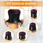 24 Pcs Chair Leg Floor Protectors for Hardwood Floors Silicone Covers to Protect Wood Tile Floors Scratches Felt Pads Furniture Leg Caps No Noise (Fit:0.5"-0.89")