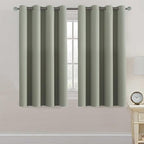 H.VERSAILTEX Blackout Curtain for Living Room Thermal Insulated Window Treatment Curtain 54 inch Length Energy Saving Solid Grommet Top Blackout Drape, One Panel, Light Sage, 52" W x 54" L
