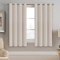 H.VERSAILTEX Blackout Window Curtain Panels Thermal Insulated Room Darkening Solid Grommet Curtains/Drapes for Bedroom Privacy Protection (Set of 2 Panels,52 by 63 Inch Long, Natural)