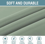 H.VERSAILTEX Blackout Curtain for Living Room Thermal Insulated Window Treatment Curtain Extra Long 96 inch Length Energy Saving Solid Grommet Top Blackout Drape, One Panel, Sea Grass, 52" W x 96" L