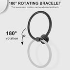 SetSail Towel Holder for Bathroom Wall Matte Black Towel Ring Stainless Steel Hand Towel Holder 4 Packs Towel Hanger for Bath, Kitchen