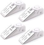 EMDMAK Door Stop Alarm with 120DB Siren Door Stop for Home & Travel (White) (Pack of 4)