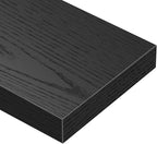 QEEIG Floating Shelves for Wall 55.1" Extra Long - Wall Mounted Shelf Bathroom Kitchen Living Room Bedroom Farmhouse Home Decor Display Bookshelf Large 55.1 x 9.3 inch Set of 2, Black (008-140B)