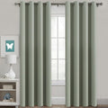 H.VERSAILTEX Light Sage Green Curtains for Bedroom Thermal Insulated Living Room Curtains 90 Inch Long Room Darkening Privacy Protection Window Curtain Panels/Drapes for Nursery, 2 Panels, Light Sage